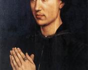 罗吉尔 凡 德 韦登 : Portrait Diptych of Laurent Froimont-right wing